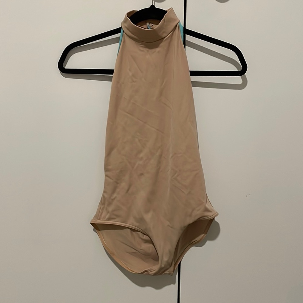 Peach and Blue Yumiko Ballet Leotard